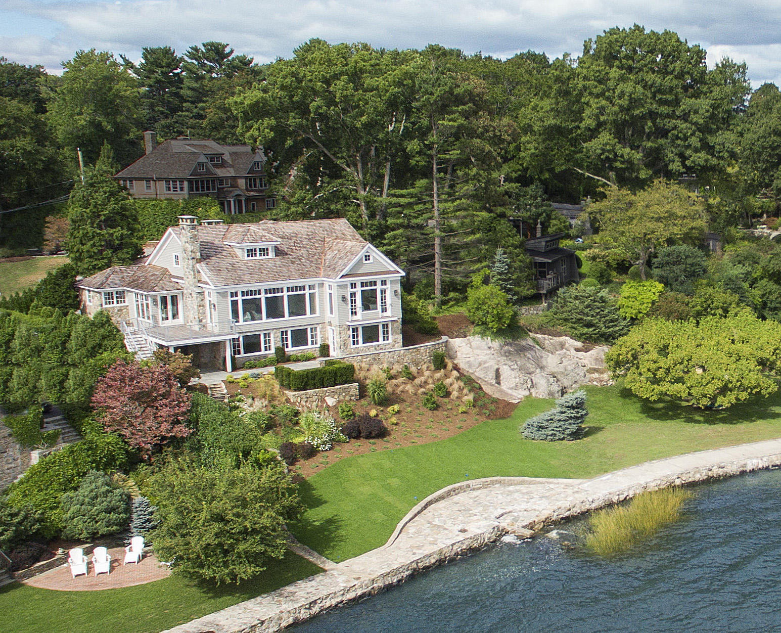 22 Point Road Norwalk, CT 06854 - Photo 2 of 24 an aerial view of a house with a garden