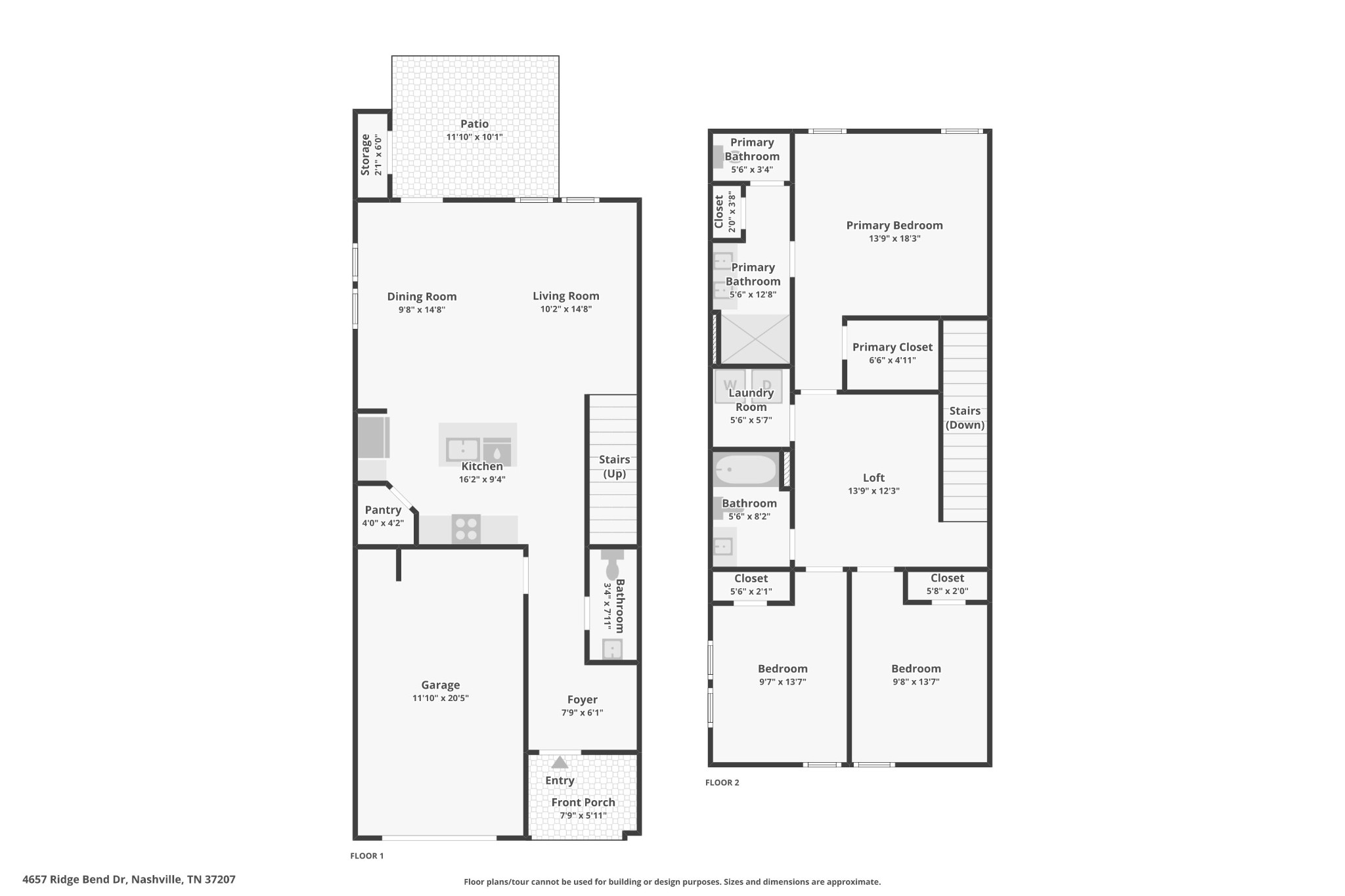 4657 Ridge Bend Drive Nashville, TN 37207 - Photo 19 of 21 a picture of a floor plan