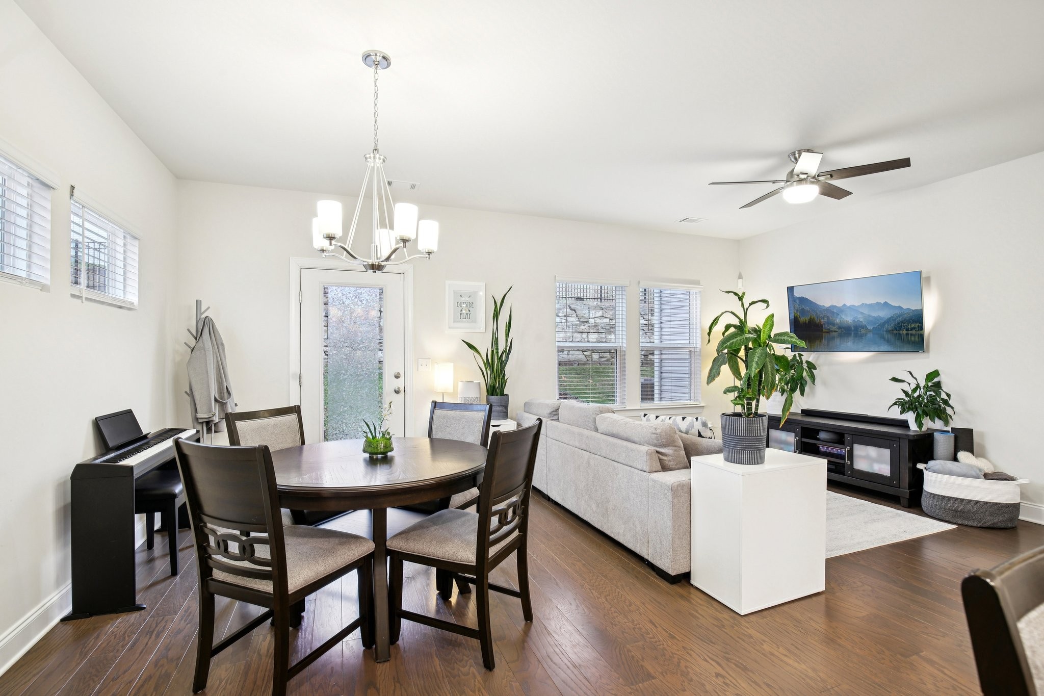 4657 Ridge Bend Drive Nashville, TN 37207 - Photo 7 of 21 a view of a dining room with furniture window and wooden floor