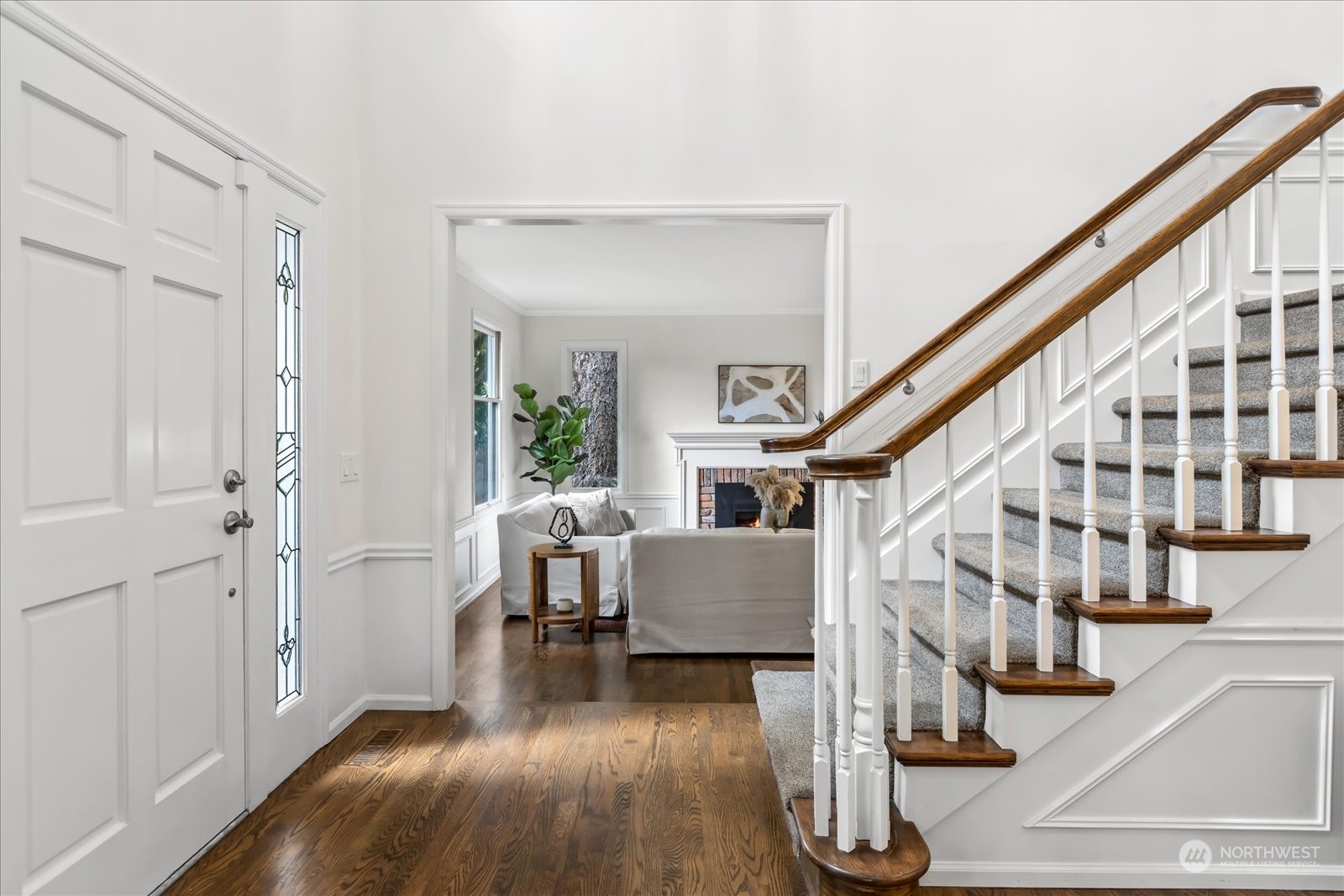 8418 192nd Street Southwest Edmonds, WA 98026 - Photo 2 of 39 a view of entryway and hall with wooden floor