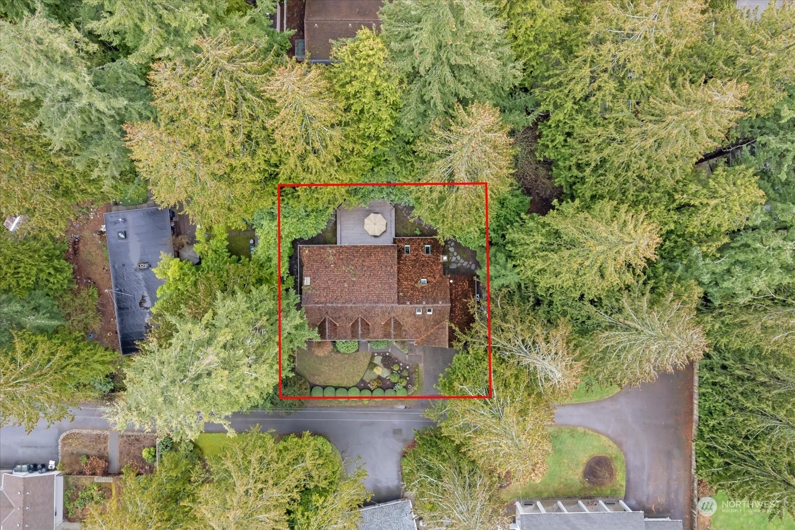 8418 192nd Street Southwest Edmonds, WA 98026 - Photo 33 of 39 an aerial view of a house with a yard