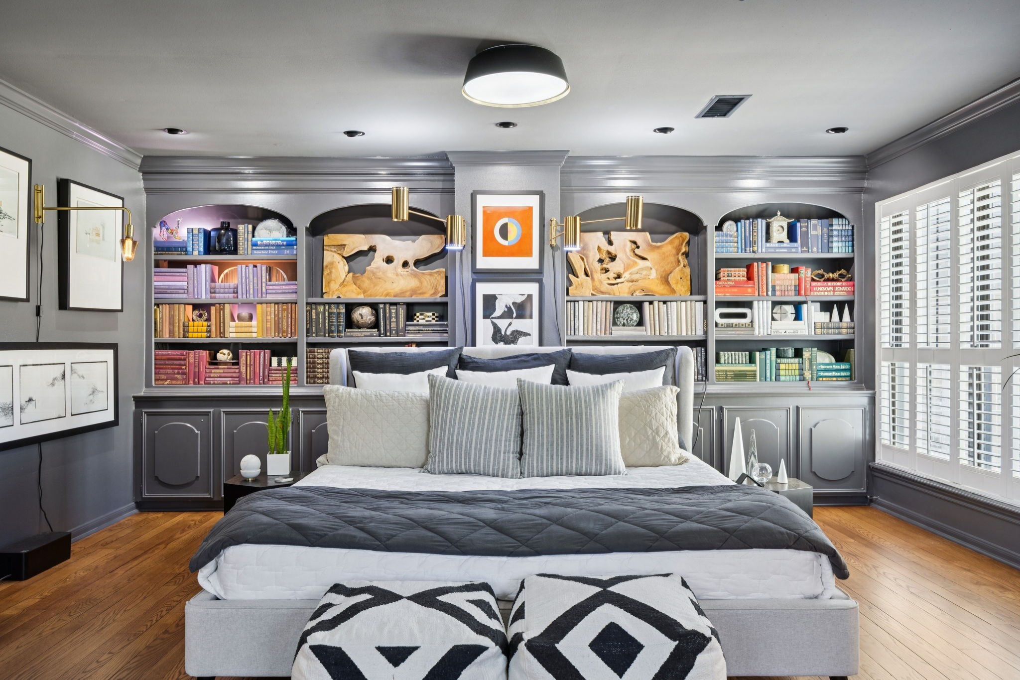 4964 Post Oak Timber Drive Houston, TX 77056 - Photo 30 of 48 a living room with fireplace furniture and a large window