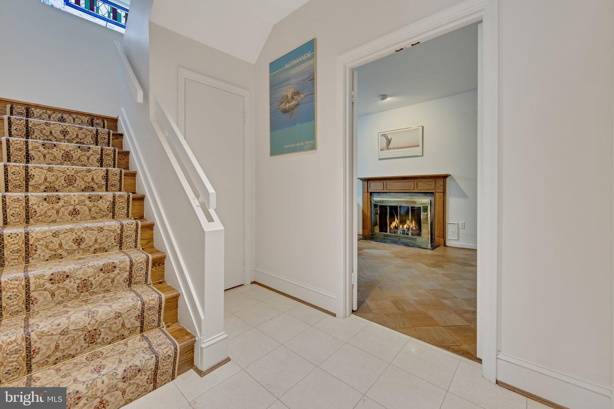1142 Randolph Road McLean, VA 22101 - Photo 13 of 44 Office room with FP and stairs to the main level