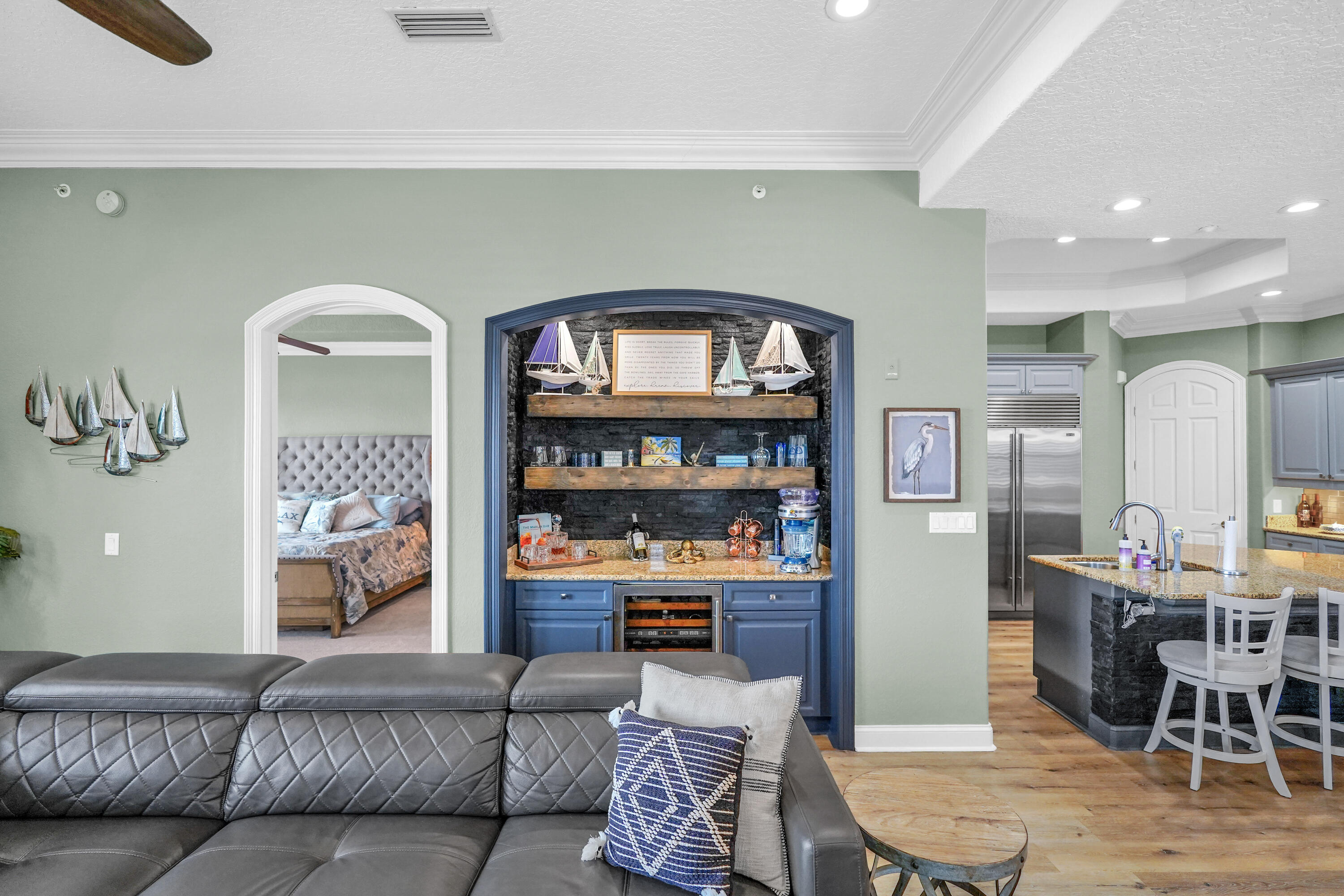 602 Harbor Boulevard, Unit 301 Destin, FL 32541 - Photo 30 of 75 a living room with furniture and a wooden floor