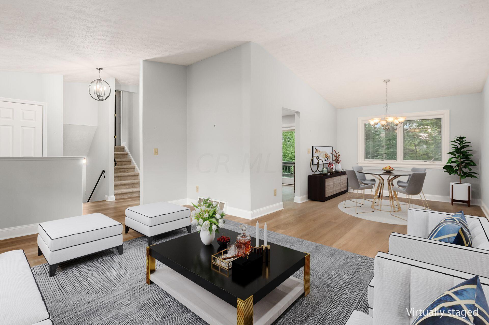 Virtually Staged Living Room