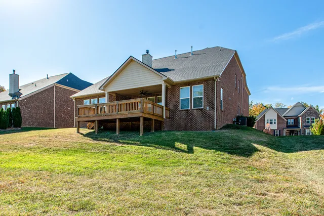 a house view with a garden space