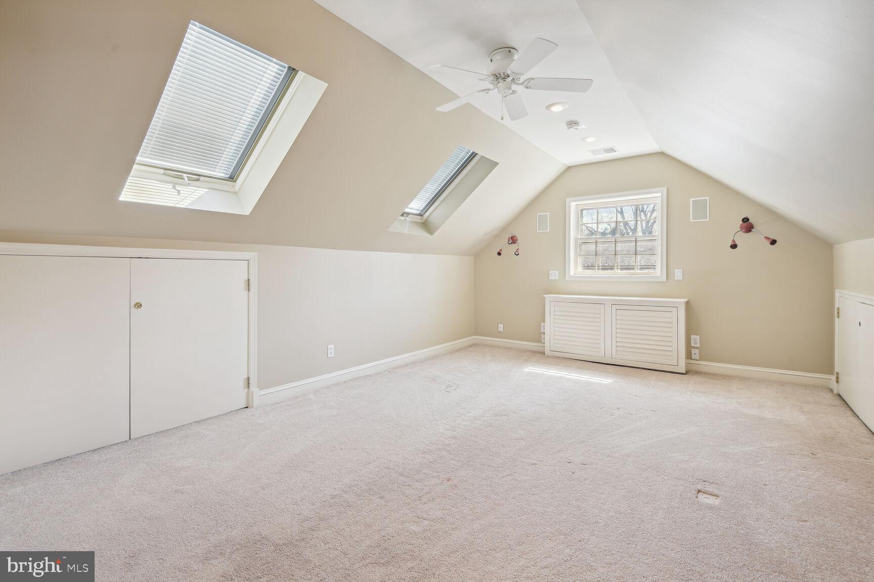 7501 Glendale Road Chevy Chase, MD 20815 - Photo 27 of 43 3rd Floor Bedroom w/ skylights and walk-in closet