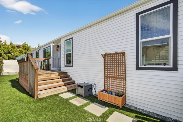 a view of outdoor space and deck