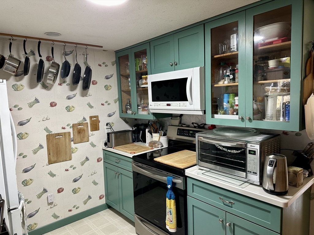 32 Shallow Brook Road Yarmouth, MA 02664 - Photo 11 of 18 a kitchen with stainless steel appliances a stove a sink and a microwave