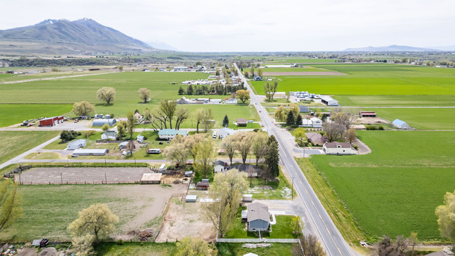 365 South Center Street Fielding, UT 84311 - Photo 40 of 41 Drone / aerial view of a mountain backdrop