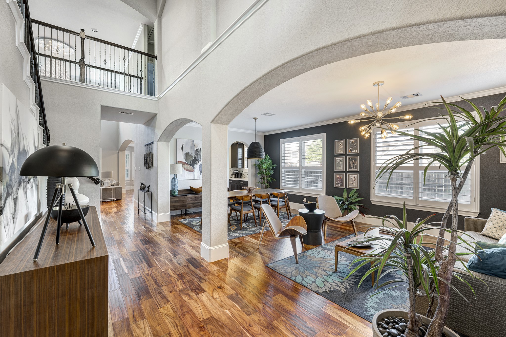 5002 Harvest Knoll Drive Spring, TX 77389 - Photo 2 of 48 Upon entry into the Foyer, you will notice the beautiful Formal Living and Dining Rooms and spectacular wood flooring and custom lighting throughout.