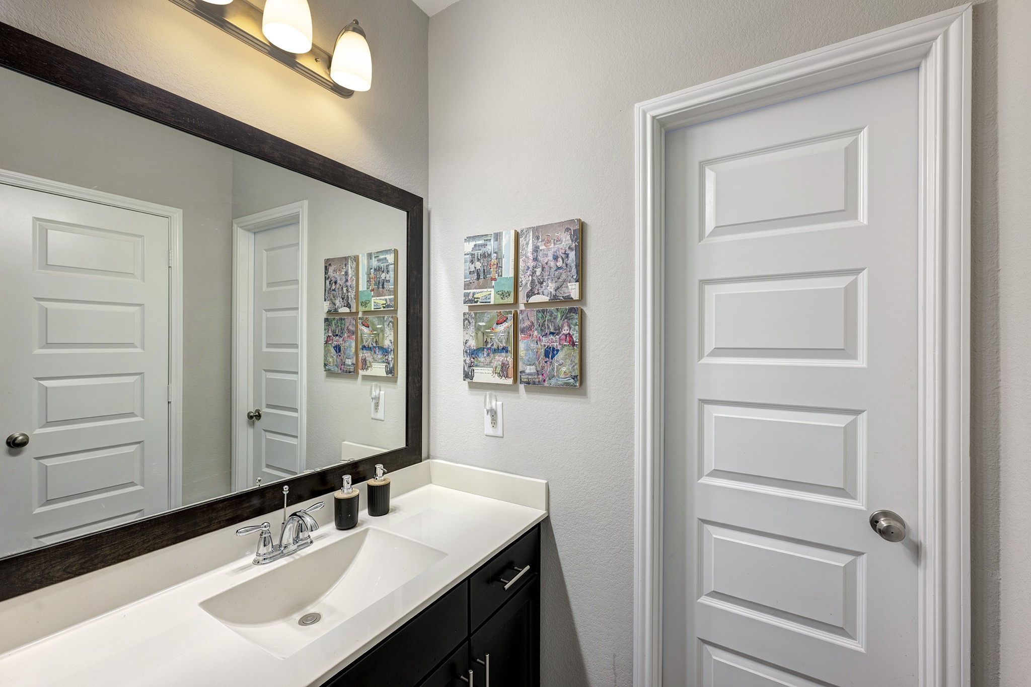 5002 Harvest Knoll Drive Spring, TX 77389 - Photo 32 of 48 Another Upstairs Vanity to a Jack and Jill Bathroom.
