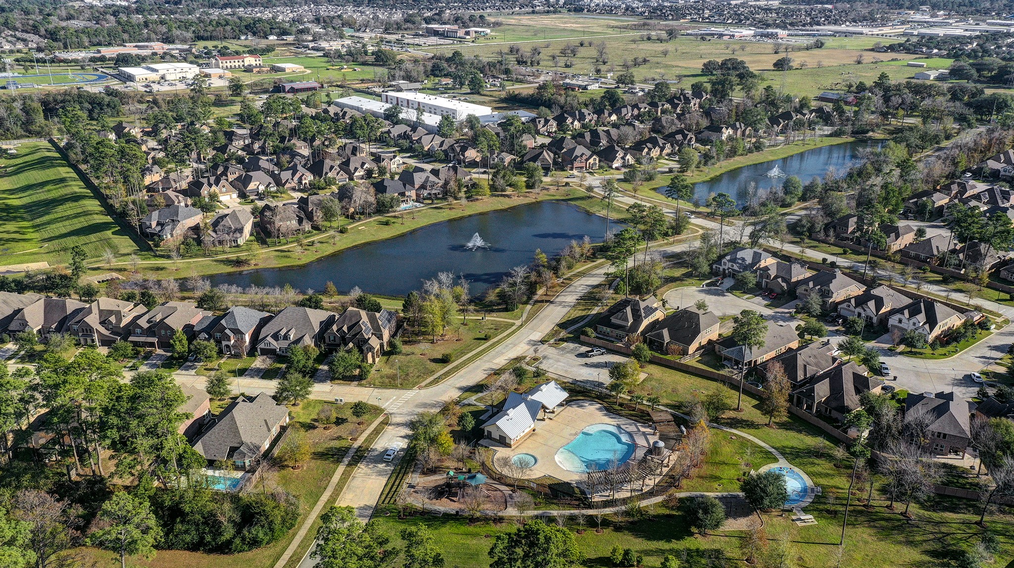 5002 Harvest Knoll Drive Spring, TX 77389 - Photo 46 of 48 Aerial View of the Sawmill Ranch Community.
