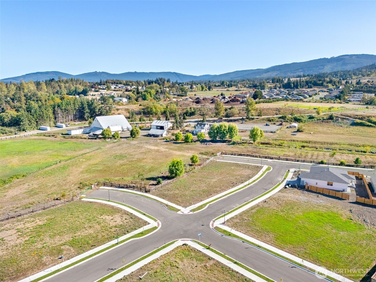 100 Dover Lane Sequim, WA 98382 - Photo 4 of 18 a view of a swimming pool and a mountain