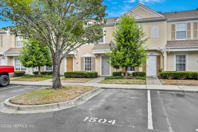 a view of a house with a patio