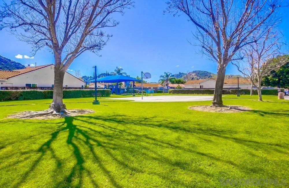 5163 Riverview Court Fallbrook, CA 92028 - Photo 75 of 75 a view of an swimming pool with a yard and palm trees