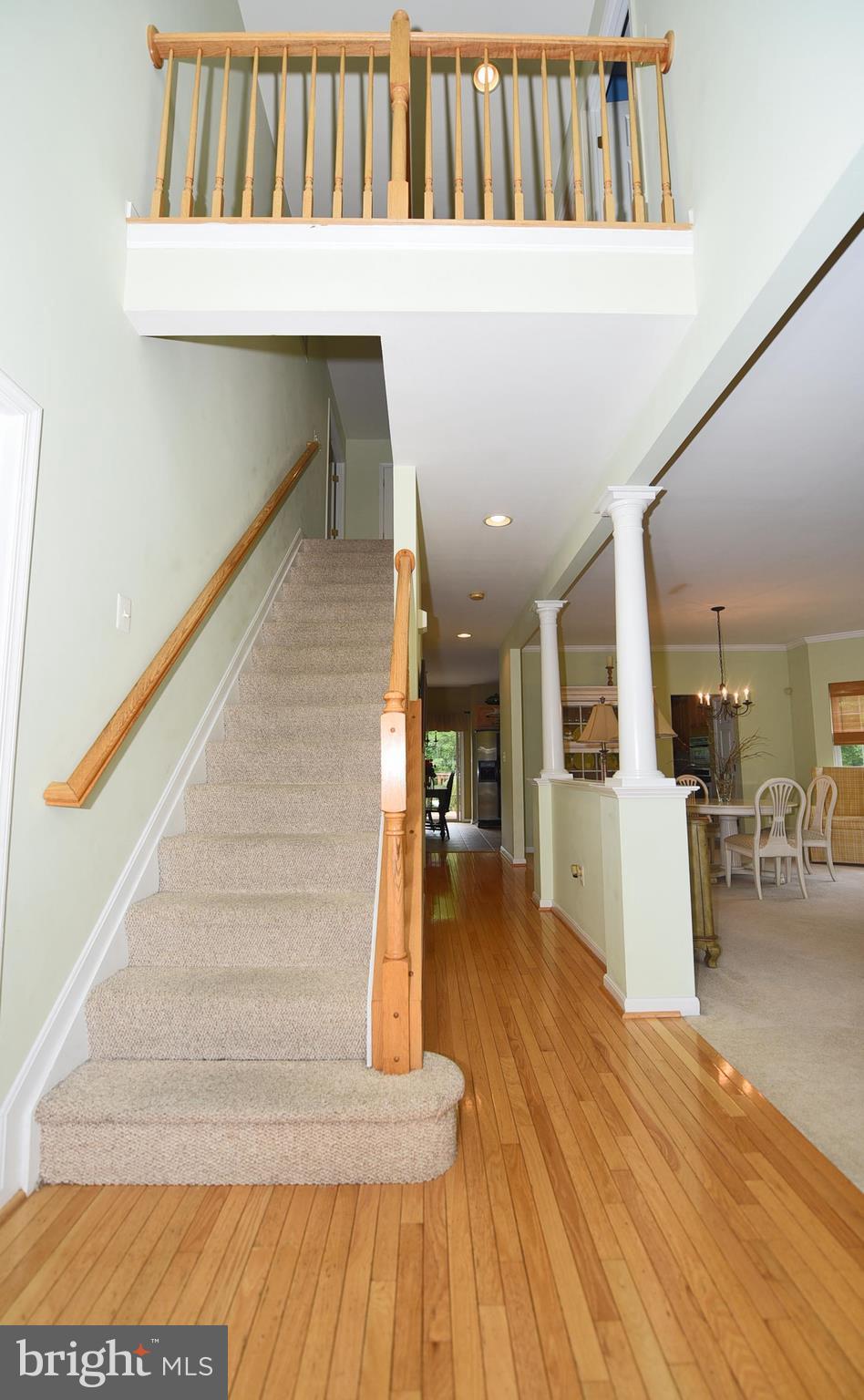 Two story foyer makes for a grand entrance.