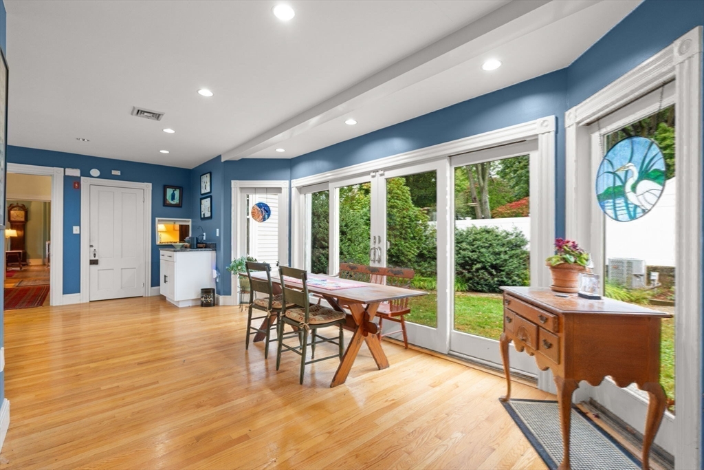 600 East Street Dedham, MA 02026 - Photo 11 of 39 a view of a dining room with furniture window and outside view