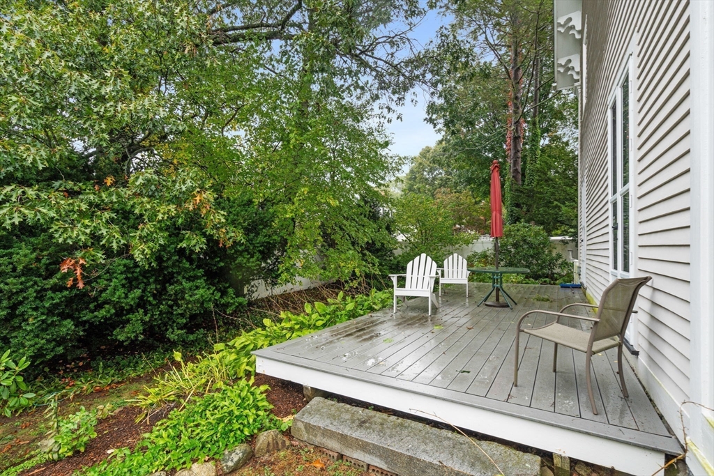 600 East Street Dedham, MA 02026 - Photo 6 of 39 a view of a table and chairs in patio