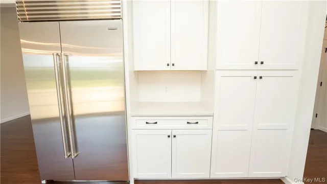 a close view of closet