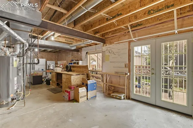 a view of storage and utility room