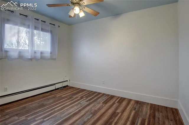 wooden floor in an empty room