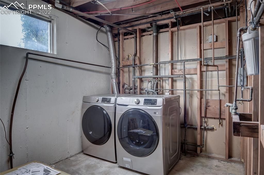 37550 Highway 94 Yoder, CO 80864 - Photo 31 of 39 a utility room with dryer and washer