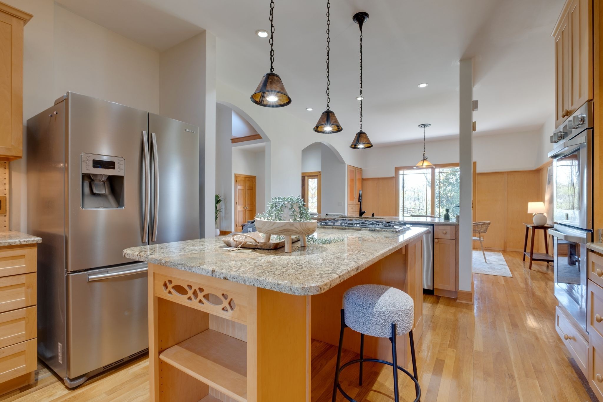 1249 White Road Bon Aqua, TN 37025 - Photo 11 of 60 a kitchen with stainless steel appliances granite countertop counter space a sink and cabinets