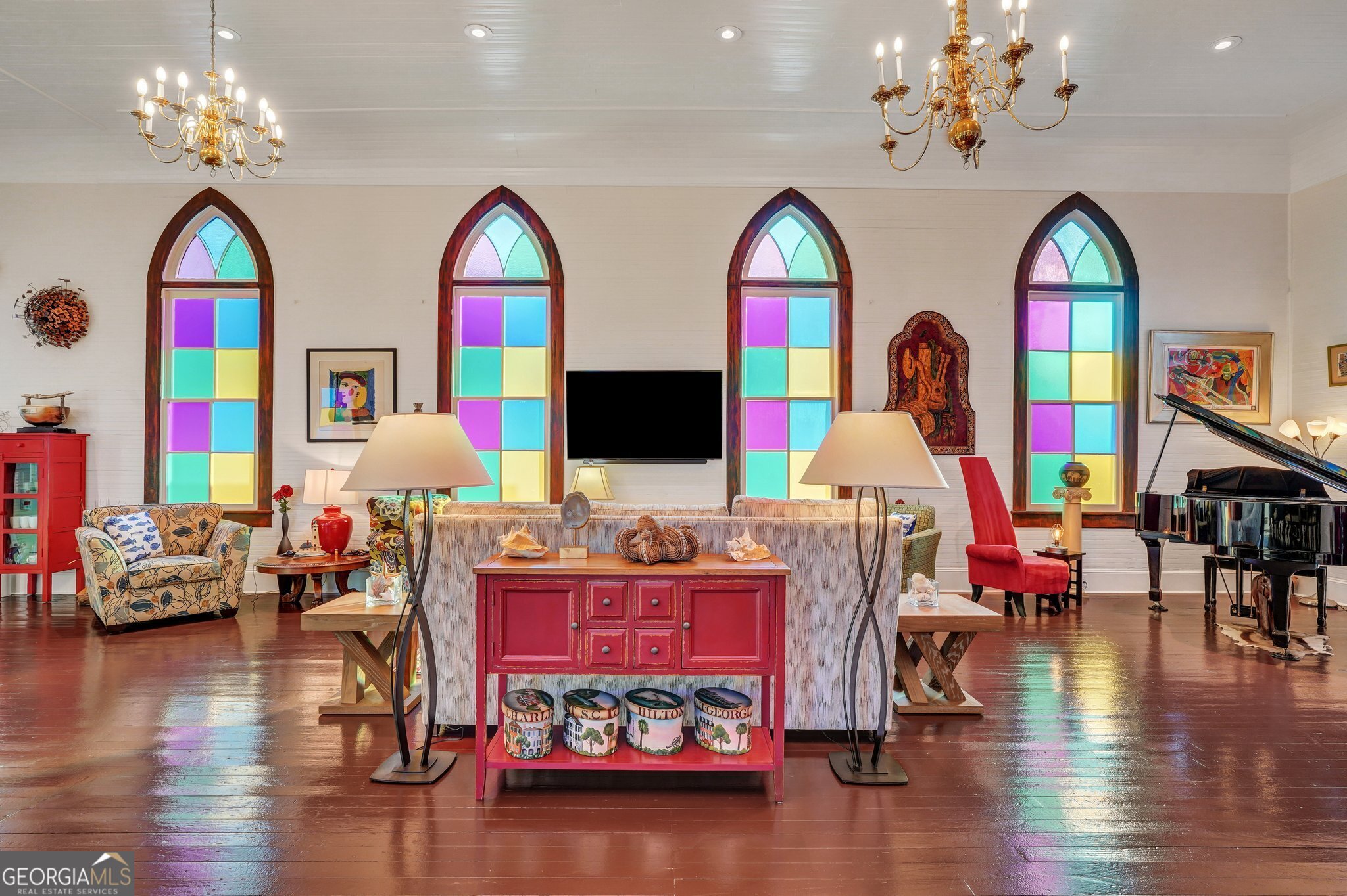 2716 Mechanics Avenue Thunderbolt, GA 31404 - Photo 12 of 50 a living room with fireplace furniture and wooden floor