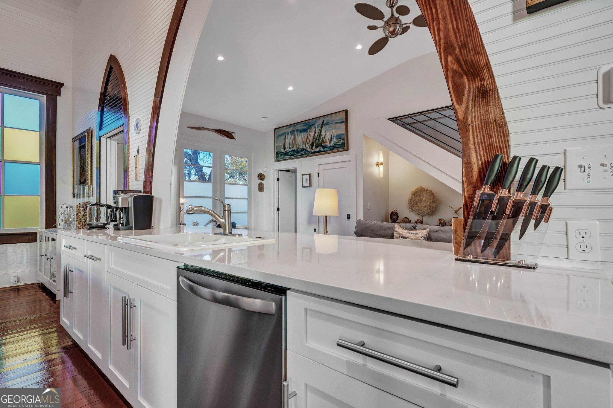 2716 Mechanics Avenue Thunderbolt, GA 31404 - Photo 21 of 50 a kitchen with stainless steel appliances a sink and cabinets