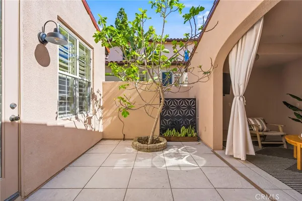 a view of a potted plants in front of a door