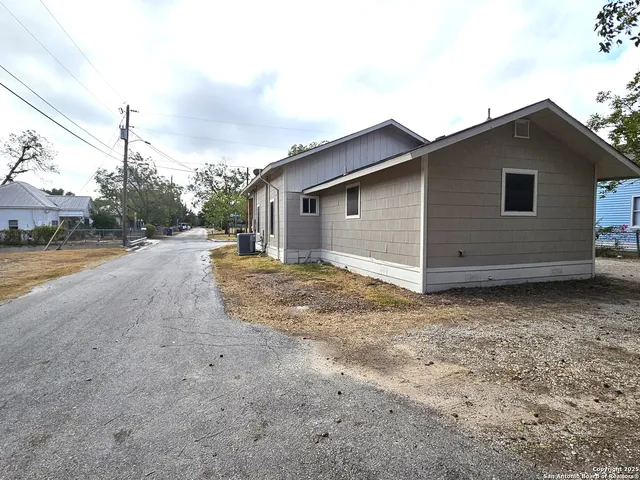 a backyard of a house