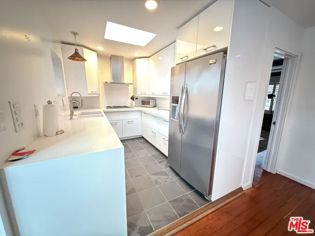 a view of balcony with a potted plant