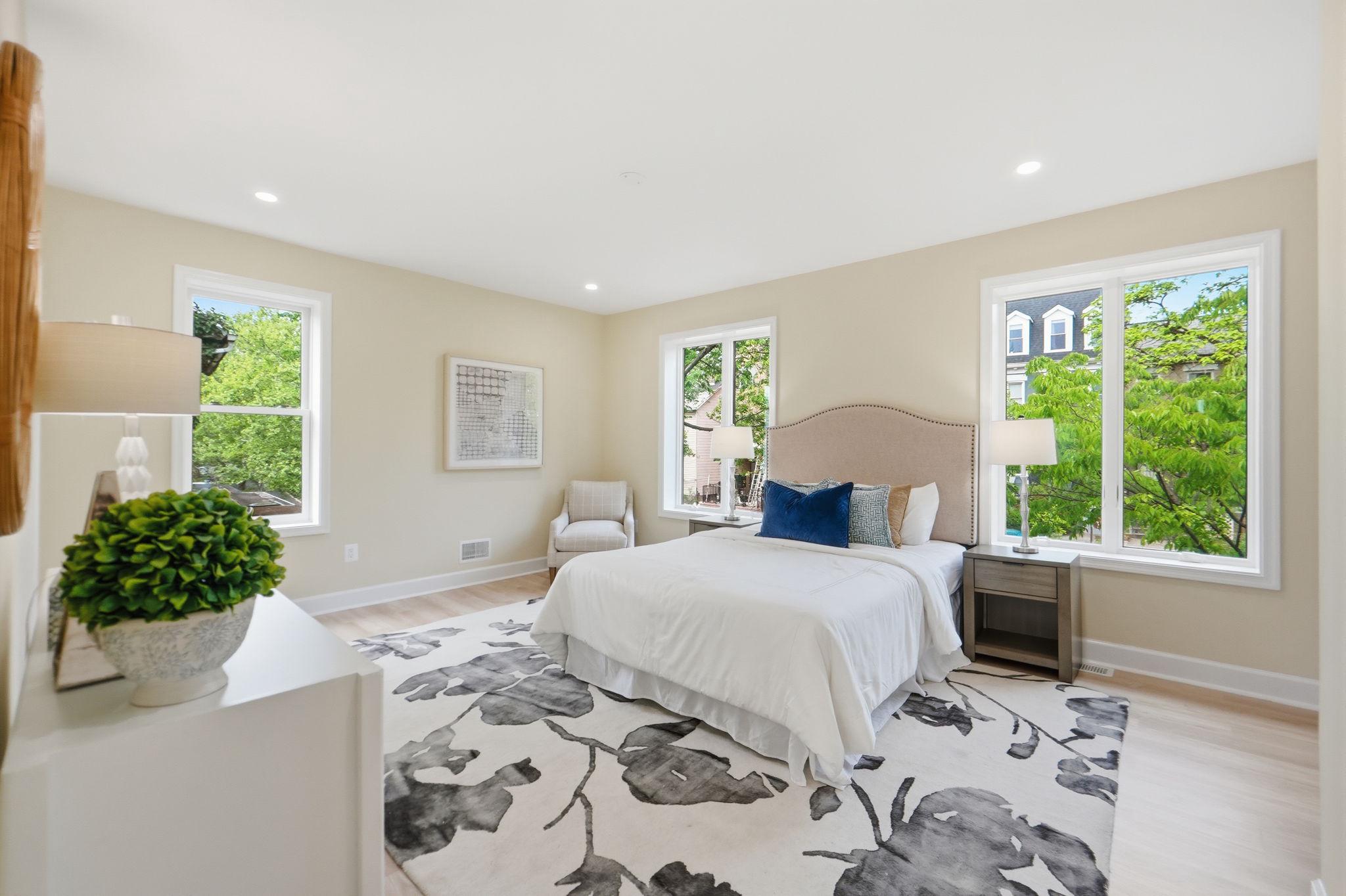 518 Columbia Road Northwest Washington, DC 20001 - Photo 16 of 35 Bright and airy modern bedroom retreat.