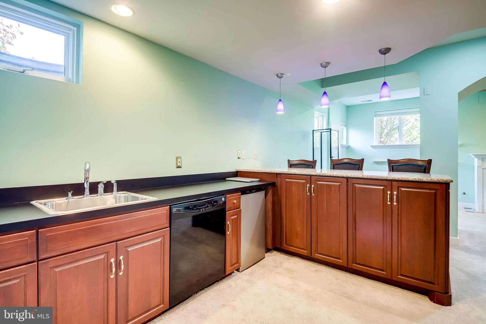 58 Rutherford Circle Sterling, VA 20165 - Photo 40 of 51 Kitchen/bar with sink, fridge, dishwasher