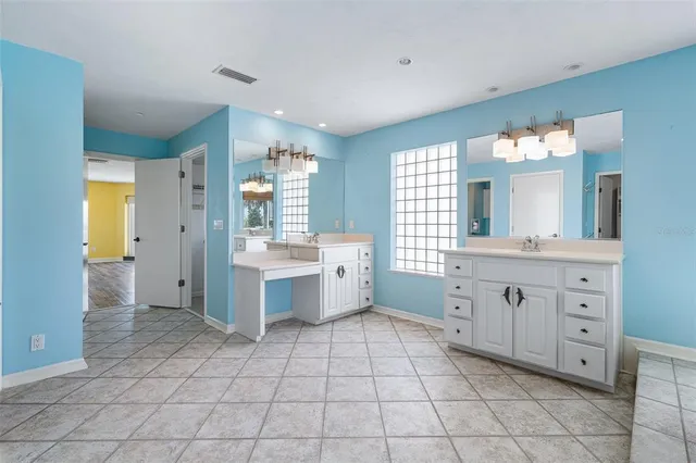 a view of a house with a large window