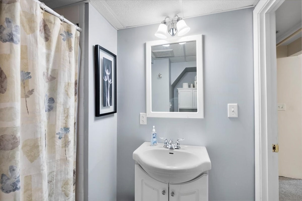 10 Earnshaw Street Boston, MA 02132 - Photo 28 of 35 a bathroom with a sink and a mirror