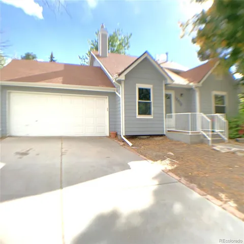 a view of a house with a outdoor space