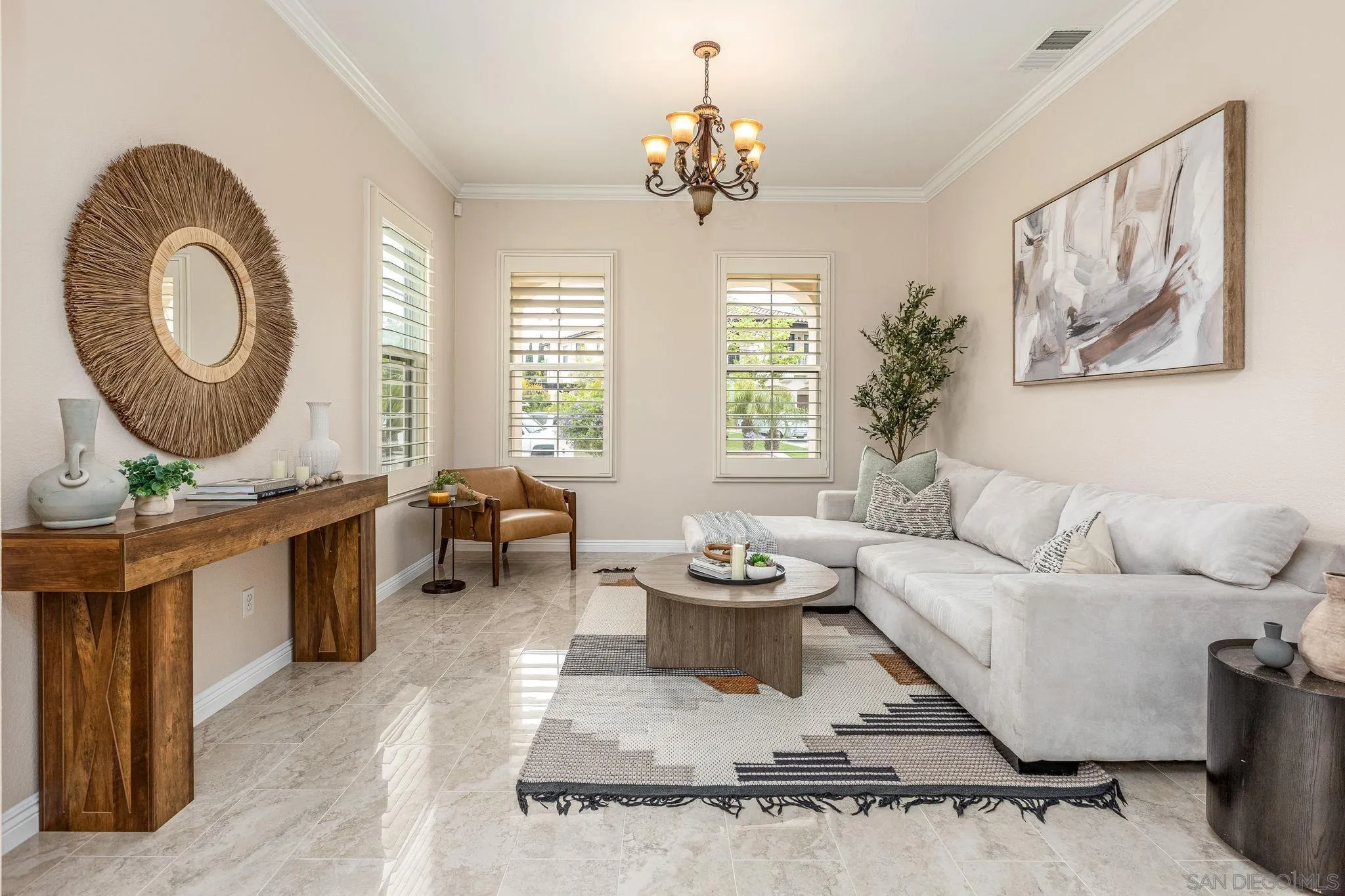 5582 Valerio Trail San Diego, CA 92130 - Photo 15 of 43 a living room with furniture and a large window