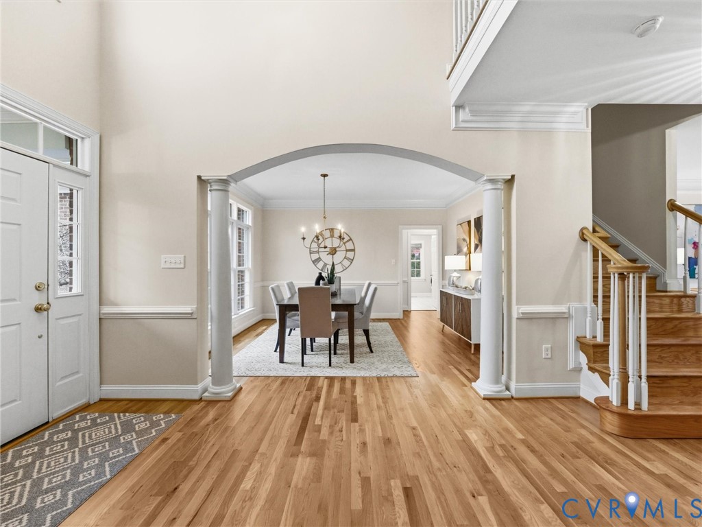 14335 Lander Road Midlothian, VA 23113 - Photo 11 of 70 View into formal dining room through arched openin