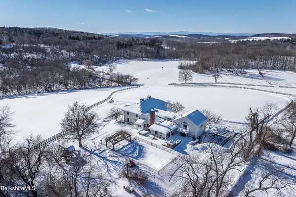 a view of lake and mountain