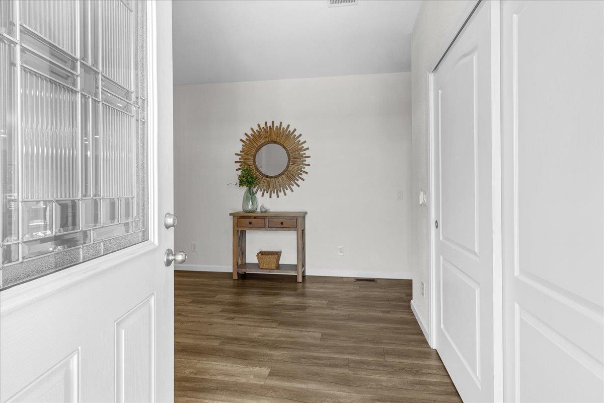 225 Mt Hermon Road, Unit 88 Scotts Valley, CA 95066 - Photo 8 of 50 a view of a hallway with wooden floor and staircase