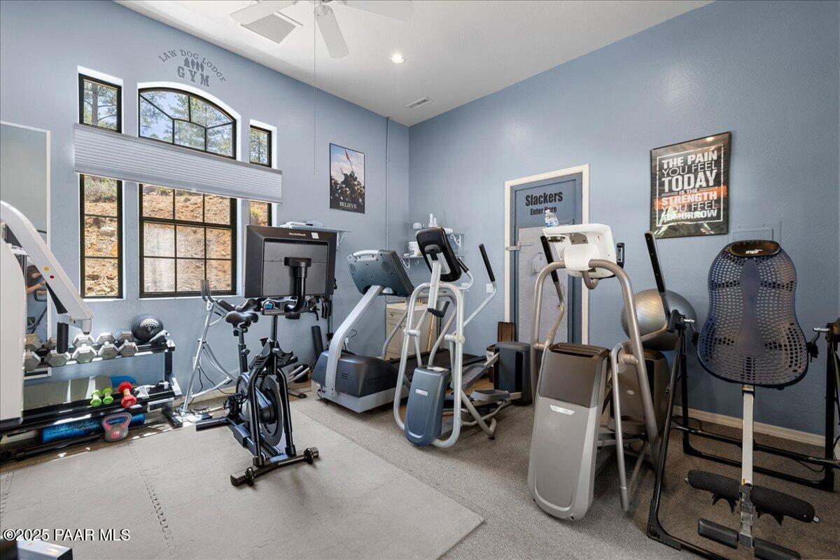 5500 East Walker Road Prescott, AZ 86303 - Photo 46 of 75 Gym_Hobby Room - 5500 S Walker Rd