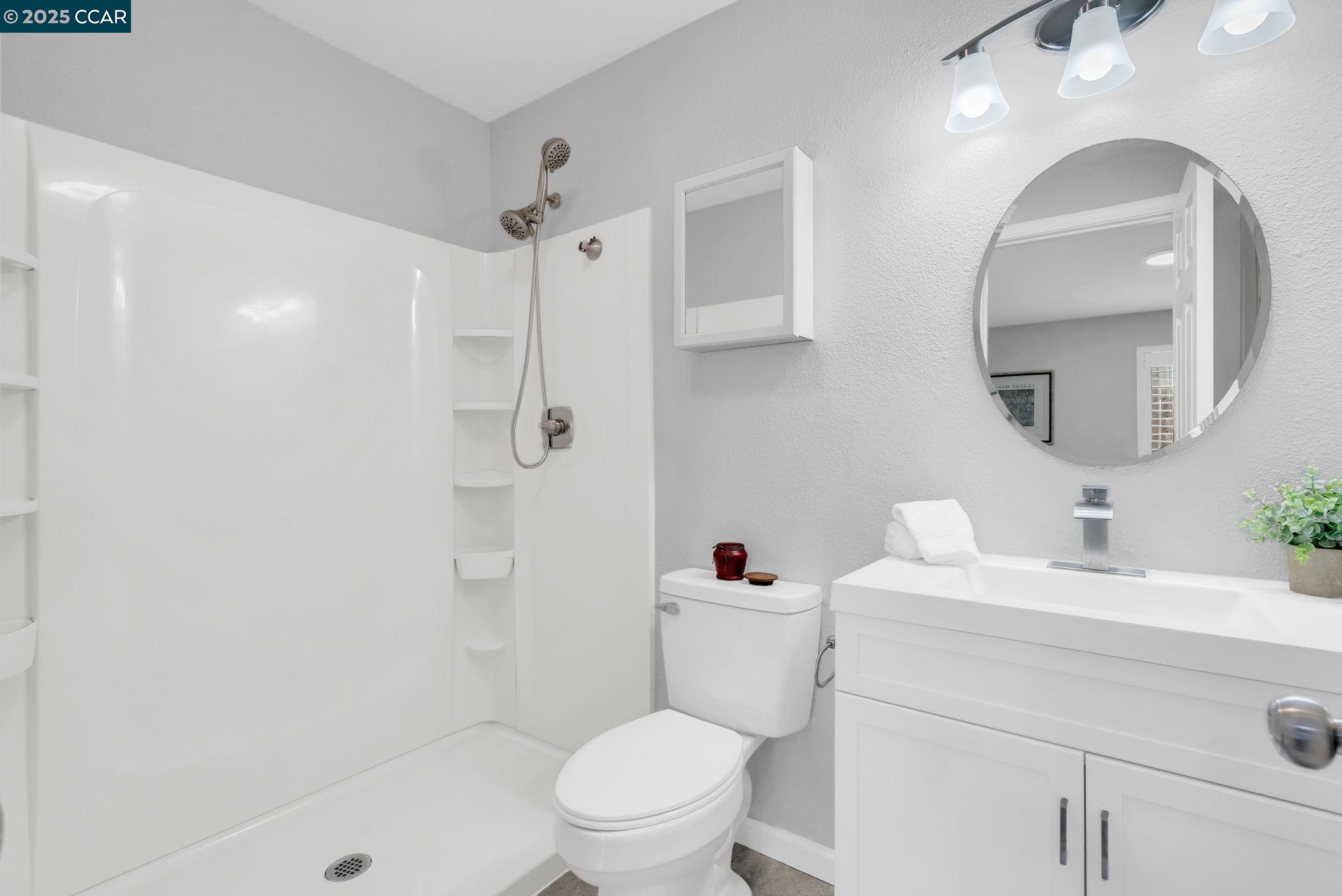 432 Red Robin Drive Patterson, CA 95363 - Photo 39 of 47 a bathroom with a sink toilet vanity and shower