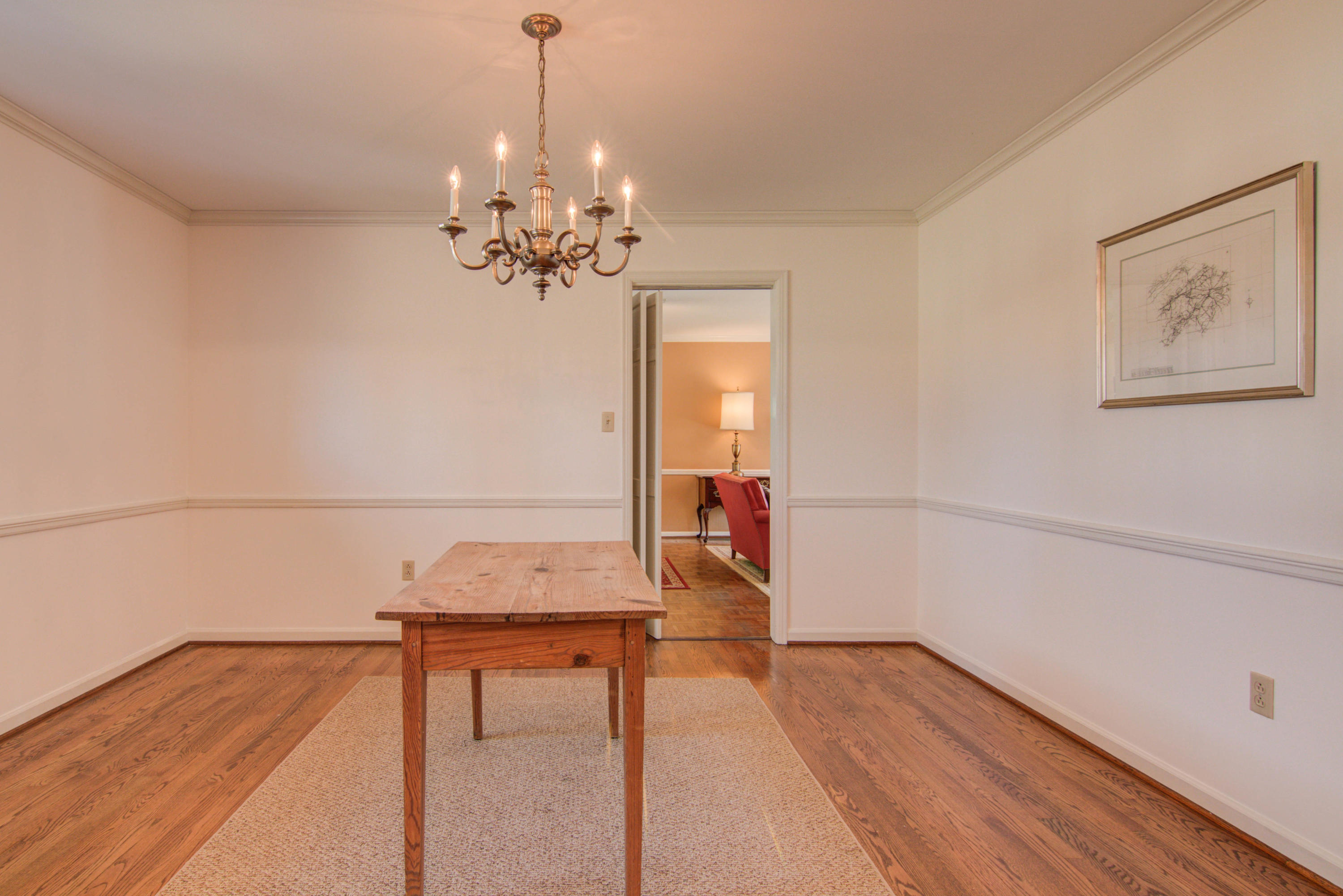 4606 Rosecrest Road Roanoke, VA 24018 - Photo 5 of 28 a view of a room with wooden floor and ceiling fan