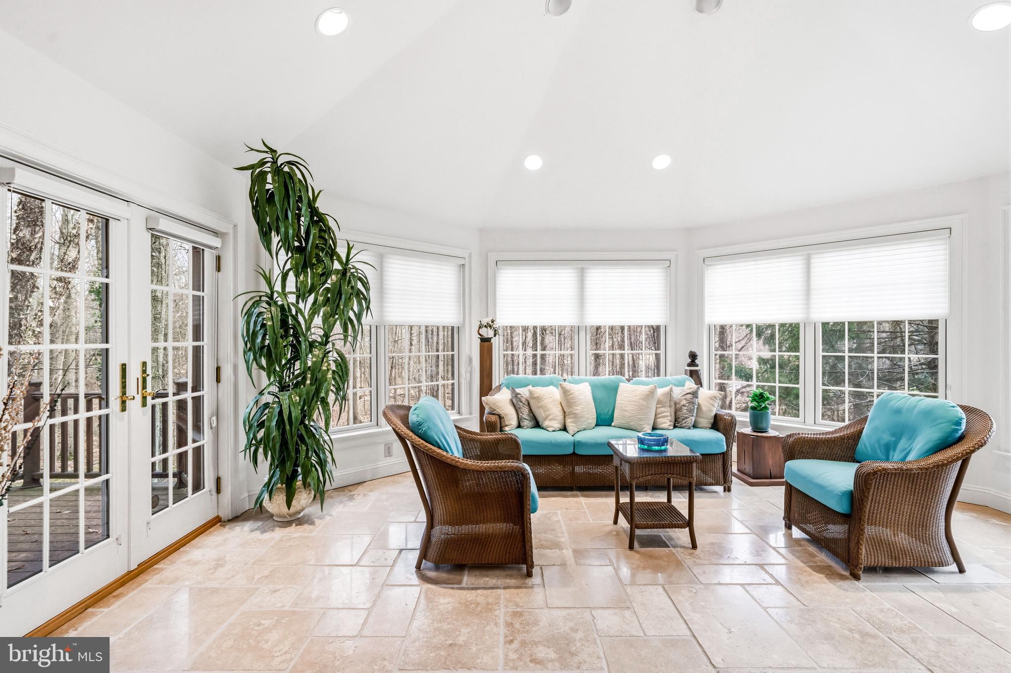 7 Mercer Gate Drive Doylestown, PA 18901 - Photo 6 of 44 Sun-filled Sunroom with Access to Deck