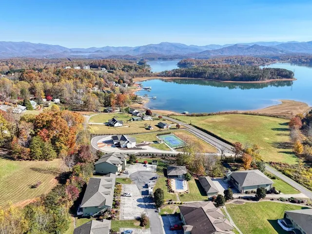 a view of a city with an ocean