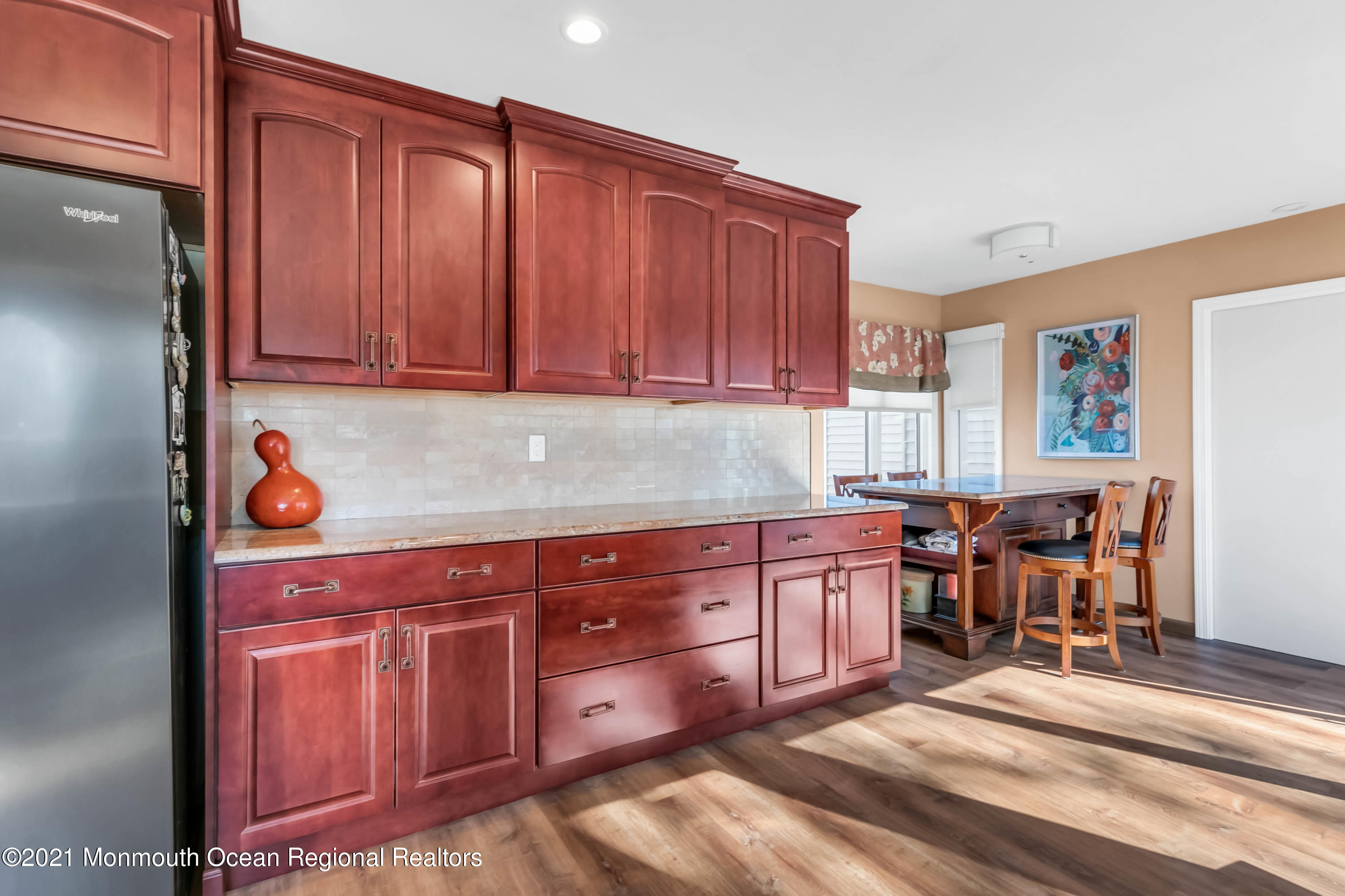 625 Oceanview Road Brielle, NJ 08730 - Photo 14 of 47 Kichen Cherry Color Cabinets