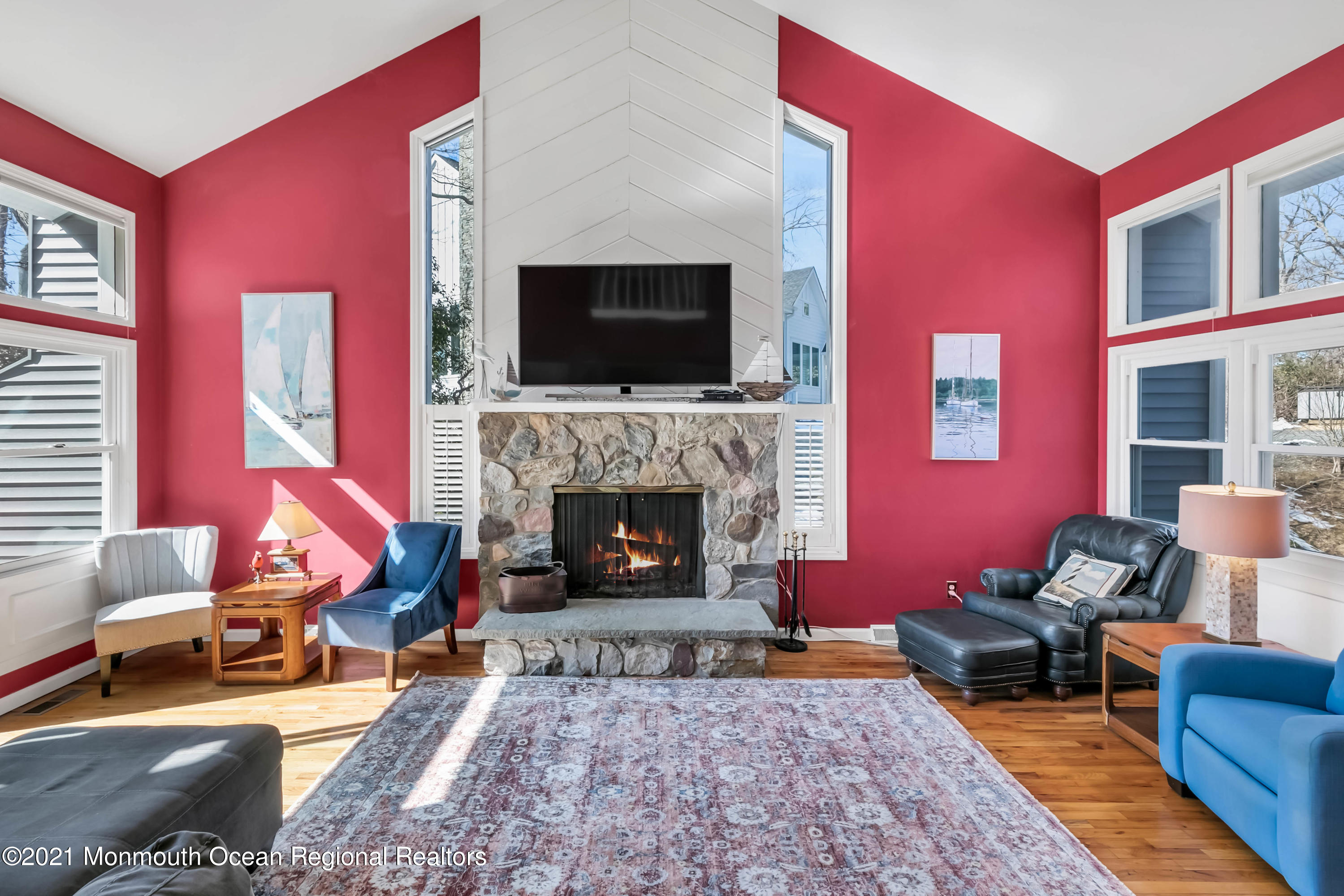 625 Oceanview Road Brielle, NJ 08730 - Photo 7 of 47 Great Room w/ Cathedral Ceiling