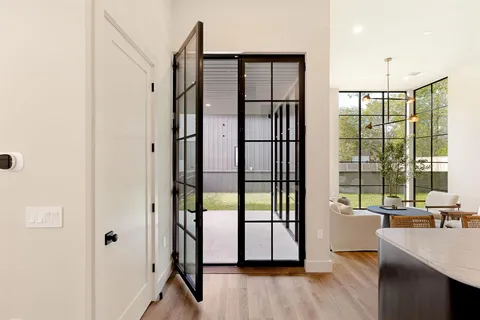 a very nice looking room with a large window